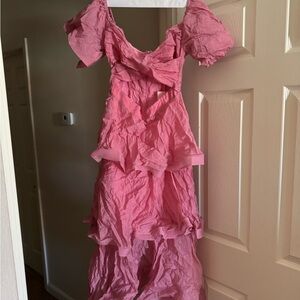 Pink Ruffled Dress
